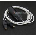 4pin XLR Male PCOCC + Silver Plated Cable for Sennheiser HD25 HD265 HD535 HD222 HD224 HD230 HD250 Lin