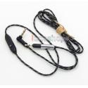 With Mic Remote Hi-OFC Cable For Sennheiser HD598 HD558 HD518 Headphone Earphone
