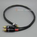 Hifi 3.5mm Pailiccs Male To 2 RCA Male Cable Y Splitter Adapter