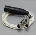 4 Pin Male XLR PCOCC + Silver Plated Cable Light weight Cord for Audeze LCD-3 LCD3 LCD-2