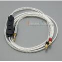 Silver Plated + OCC 6 Wire Mic Remote Headphone Cable For Shure srh1440 srh1840 SRH1540 