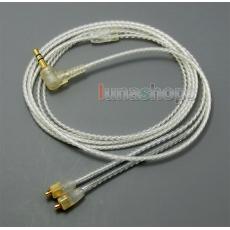With Earphone Hook Silver Plated Cable For Shure se215 se315 se425 se535 Se846