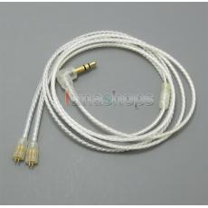 With Earphone Hook Silver Plated Cable For M-Audio IE-20XB IE40 IE30 IE10 IEM In ear