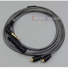 Black And White + Mic Remote Earphone Cable For Pioneer DJE 1500 2000 Headphone