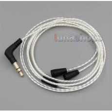 Lightweight Silver Plated 4N OCC Cable   For Sennheiser IE8 IE80 IE8i IE80i Earmax