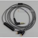 Black And White + Mic Remote Earphone Cable For JVC HA-FX850 HA-FX1200 HA-FX1100 