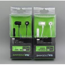 Bayasolo V1 In-ear Stereo With Remote Mic Earphone For Iphone Android etc.