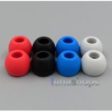 1pair Earphone Foam Tips With 4.9mm Plastic Tube For Shure KOSS Sony Sennheiser etc