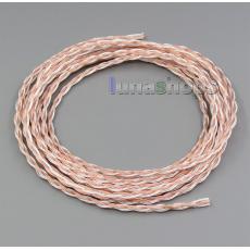 100cm 16wires 7*0.1 Silver Plated OCC Mixed Headphone Earphone DIY Custom Cable