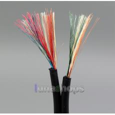 120cm Diameter 2mm*2 30*0.04mm 4N OCC Copper Stereo Earphone DIY Bulk Cable + TPE Insulating Layer  