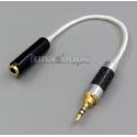 4pin 2.5mm Male Silver TRRS AKR03 Layla Angie Earphone To 4pin 3.5mm Re-Zero Balanced Hifiman HM901 HM802 Earphone Cable
