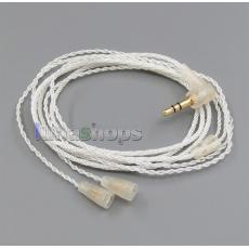 JYL Silver Plated + OCC Series With Earphone Hook Cable For Sennheiser IE8 IE8i
