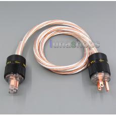Custom Handmade Acrolink Hifi Silver Plated Power cable For Tube amplifier CD Player