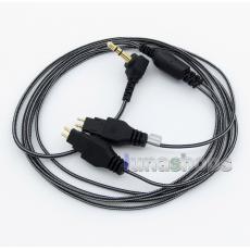 Black And White Earphone Audio Cable For  Sennheiser HD25-1 SP HD650 HD600 HD580 HD525 HD565