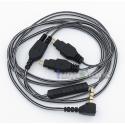 Black And White With Mic Remote Earphone Audio Cable For Sennheiser HD25-1 SP HD650 HD600 HD580 HD525 HD565