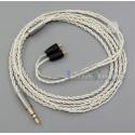 With Earphone Hook Silver Foil Plated OCC PU Skin Cable For Shure SE215 SE315 SE425 SE535 SE846