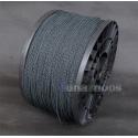 1m Semi-finished Earphone Silver Plated Foil PU Dark Blue Skin Insulating Layer Bulk Cable For DIY Custom 