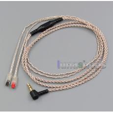 EachDIY Earphone Silver Plated OCC Mixed Foil PU Cable For Audio-Technica ATH-IM50 ATH-IM70 ATH-IM01 ATH-IM02 03 04