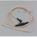 EachDIY Earphone Silver Plated OCC Mixed Foil PU Cable For Westone W4r UM3x ES3 ES5 0.78m