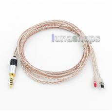 4.4mm Balanced 16 Cores OCC Silver Mixed Headphone Cable For Audio-Technica ATH-IM50 IM70 IM01 IM02 03 04