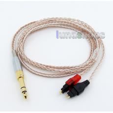 6.5mm 3.5mm 16 Cores OCC Silver Plated Mixed Headphone Cable For Sennheiser HD25-1 SP HD650 HD600 HD580 HD525