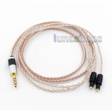 4.4mm Balanced 16 Cores OCC Silver Mixed Headphone Cable For Shure SRH1540 SRH1840 SRH1440 