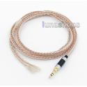 3.5mm 16 Cores OCC Silver Plated Mixed Headphone Cable For Sennheiser IE8 IE80 IE8i