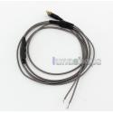 Semi-Finished Aluminum Foil Mic Volume Remote Earphone Repair DIY Brown Cable For Android and Iphone