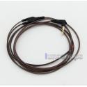 Semi-Finished TPE Skin Earphone Repair DIY Brown 3.5mm L Shape Cable 