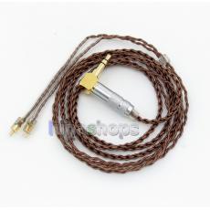 Brown L 4 Cores PVC OCC Silver Plated Earphone Cable For Westone W4r UM3X UM3RC ue11 ue18 JH13 JH16 ES3