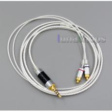 2.5mm Earphone Silver Plated Cable For DUNU DN-2002 2BA T5 2Dynamic Hybrid Headphone