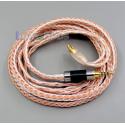 2.5mm 4pole TRRS Balanced 16 Core OCC Silver Mixed Headphone Cable For audio-technica ATH-CKS1100 E40 E50 ATH-E70 