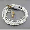 3.5mm Balanced Pure Silver plated Shielding Earphone Cable For MMCX Plug Shure se535 se846 se215
