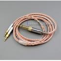 6.5mm 3.5mm 16 Cores OCC Silver Plated Mixed Headphone Cable For Sennheiser HD700