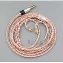 4.4mm Balanced 16 Cores OCC Silver Mixed Headphone Cable For audio-technica ATH-CKS1100 E40 E50 ATH-E70 