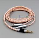 3.5mm 4pole TRRS Re-Zero Balanced 16 Core OCC Silver Mixed Earphone Cable For Sennheiser HD800 HD800s