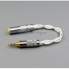 TRRS 2.5mm Balanced To 3.5mm Female Pure Silver Cable For IRIVER AK240 AK70 ak380 ak100ii