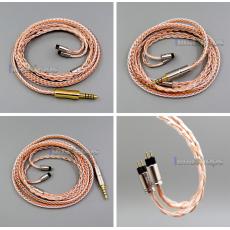 2.5mm 4.4mm 3.5mm 16 Cores OCC Silver Plated Mixed Earphone Cable For 0.78mm Custom 5 8 10 BA W4r Um3x Armature