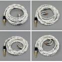 4 Cores Pure Silver plated Shielding Earphone Cable For MMCX Plug Shure se535 se846 se215 Earphone cable
