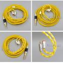 Gold 8 core 2.5mm 3.5mm 4.4mm Balanced MMCX Pure Silver Plated OCC Earphone Cable For 0.78mm W4r UM3X Custom 5 12 BA