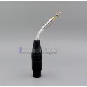 3.5mm Pure Silver Shiedling TRRS Re-Zero Balanced To 4pin XLR Female Cable For Hifiman HM901 HM802 Headphone Amplifier