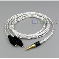 2.5mm 3.5mm 4.4mm 4 Cores Pure Silver Plated Shielding Headphone Cable For Sennheiser HD25-1 SP HD650 HD600 HD580 HD525
