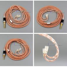 8 core 2.5mm 3.5mm 4.4mm Balanced Pure OCC Copper Earphone Cable For  Sennheiser IE8 IE8i IE80 IE80s