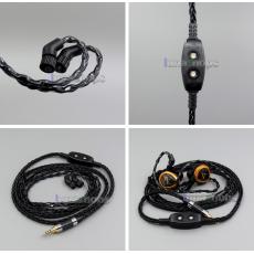 Black 8 core 2.5mm 4.4mm 3.5 Balance Pure Silver Plated Earphone Cable For AKR03 Roxxane JH24 Layla Angie AK70 AK380 KAN