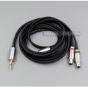 3.5mm Weave Cloth OD 5mm OCC Pure Silver Plated Headphone Cable For Audeze LCD-3 LCD3 LCD-2 LCD2