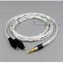 2.5mm 3.5mm 4.4mm 4 Cores Pure Silver Plated Shielding Headphone Cable For Sennheiser HD25-1 SP HD650 HD600 HD580 HD525