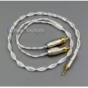 4 Cores Pure Silver Plated Shielding 2.5mm TRRS TO 2 RCA Audio Adapter Cable For Astell&Kern AK240 AK380 AK320 DP-X1