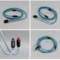 Weave Color 2.5mm Balanced 3.5mm Earphone Cable For Audio-Technica ATH-IM50 IM70 IM03 IM02 01