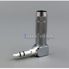 Rhodium Plated 3.5mm L Shape Jack Audio Connector male OY-TY14 adapter For DIY Solder