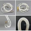 3.5mm 2.5mm 4.4mm Balanced 16 Cores Pure Silver Plated Earphone Cable For Shure SE215 SE315 SE425 SE535 SE846